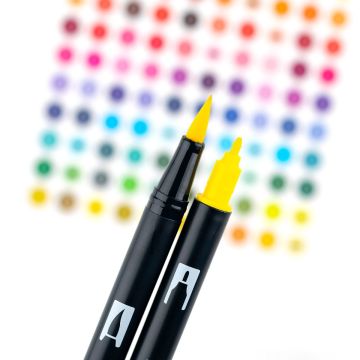 Tombow Dual Brush Pen Kalemi Seti 10lu Primary Renkler