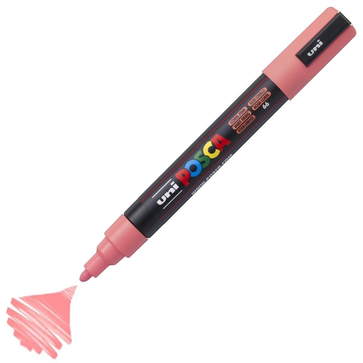 Uni Posca Marker Pc-5M Medium 1.8-2.5mm Coral Pink
