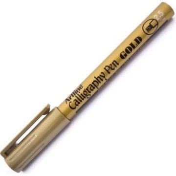 Artline Metalik Kaligrafi Kalemi 2.5mm Altın