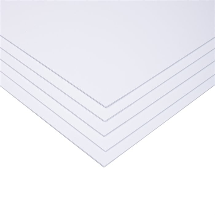 Fotoblok (Straforlu Maket Kartonu) Beyaz 3mm 50x70cm 5'li Paket