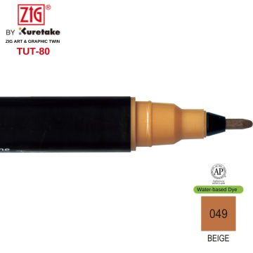 Zig Art&Graphic Twin Tut-80 Çift Uçlu Keçe Grafik Kalemi 49 Beige