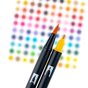 Tombow Dual Brush Pen Kalemi Seti 10lu Secondary Renkler