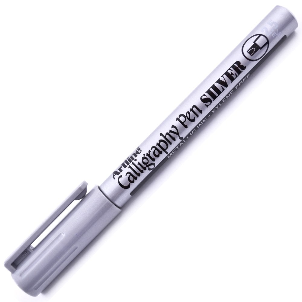 Artline Metalik Kaligrafi Kalemi 2.5mm Gümüş