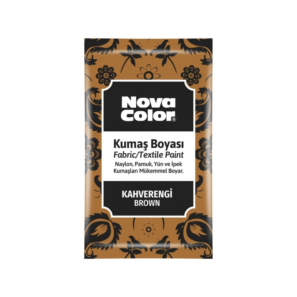Nova Color Kumaş Boyası Toz 12gr Kahverengi