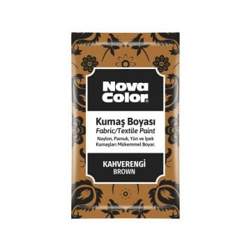 Nova Color Kumaş Boyası Toz 12gr Kahverengi