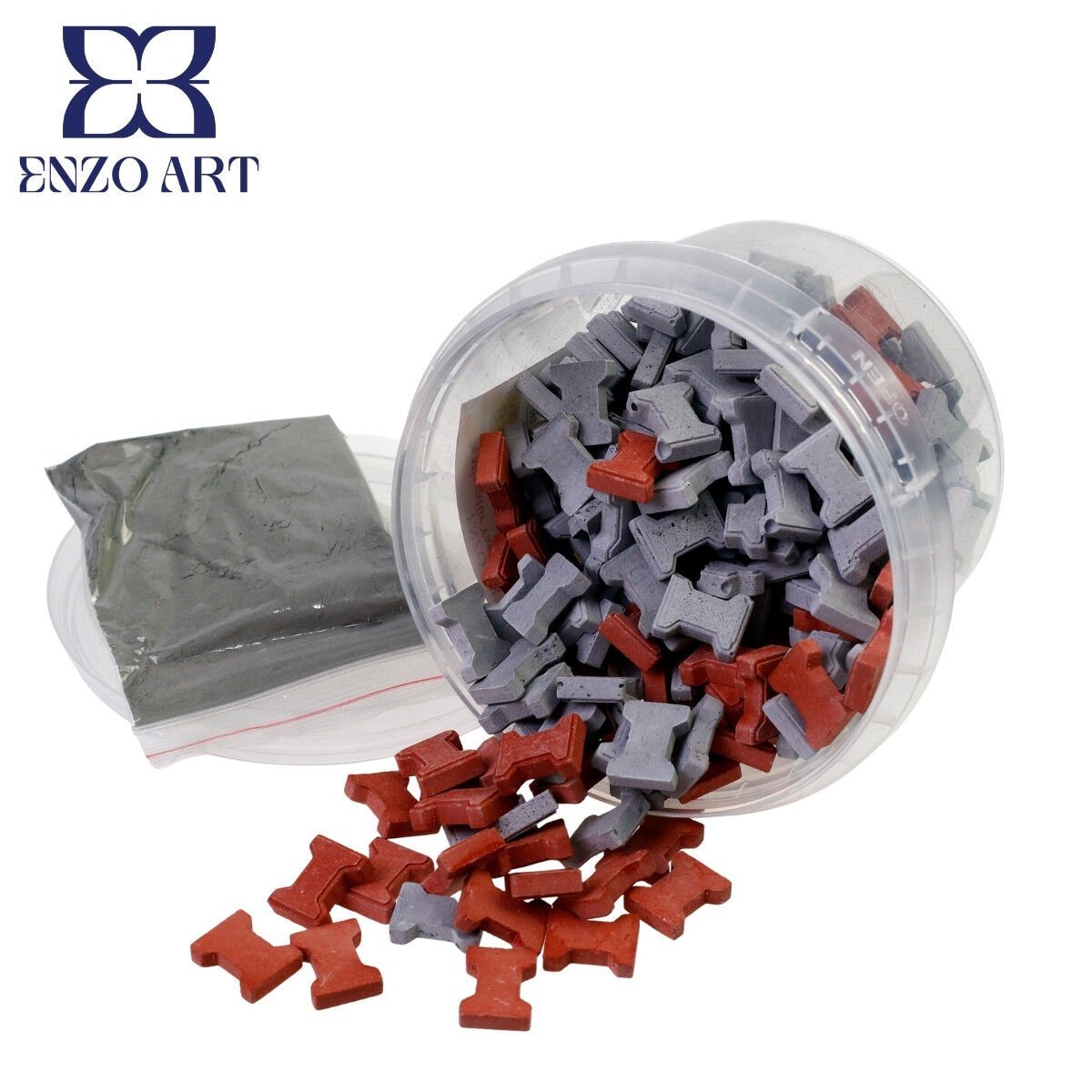 Maket Minyatür Gri Kilit Parke 1/24 200lü