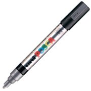 Uni Posca Marker Pc-5m Medium 1.8-2.5 Mm Silver