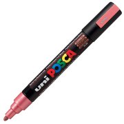 Uni Posca Marker Pc-5m Medium 1.8-2.5 Mm Metallic Red