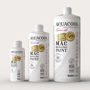 Aquacool Multi Akrilik Boya 150ml 104 Antik Beyaz
