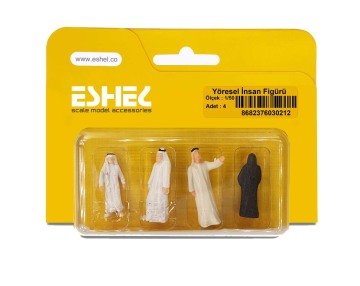Eshel Maket Yöresel İnsan Figürü 1/50 4lü
