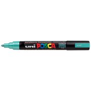 Uni Posca Marker Pc-5m Medium 1.8-2.5 Mm Metallic Green