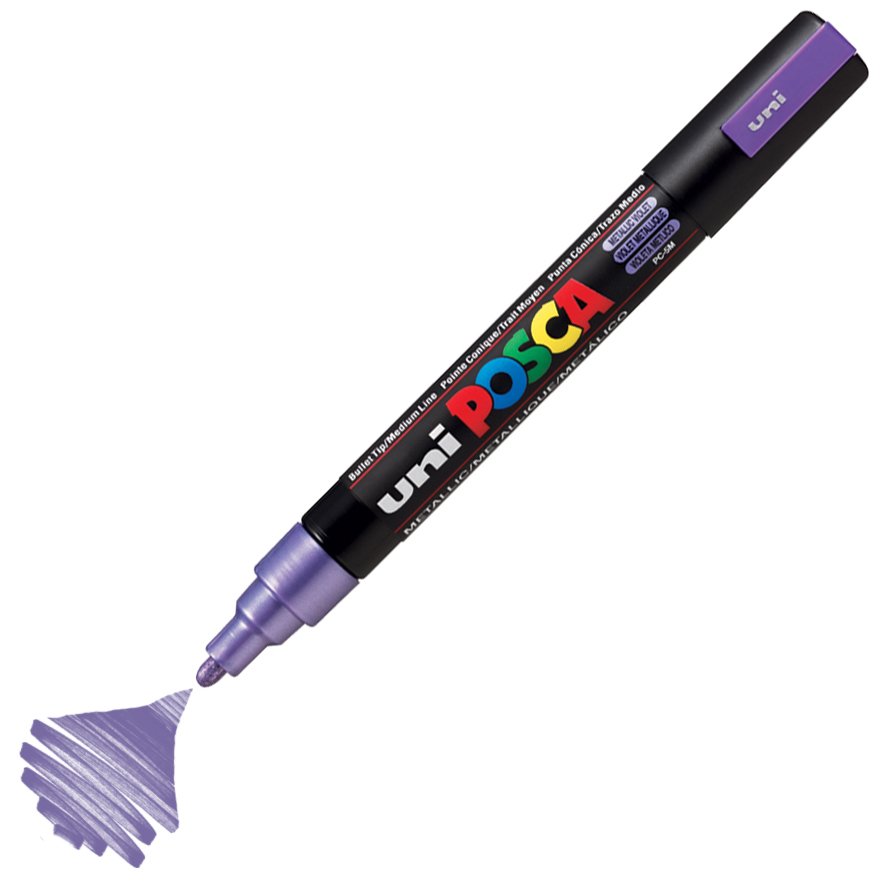 Uni Posca Marker PC-5M Medium 1.8-2.5mm Metallic Violet
