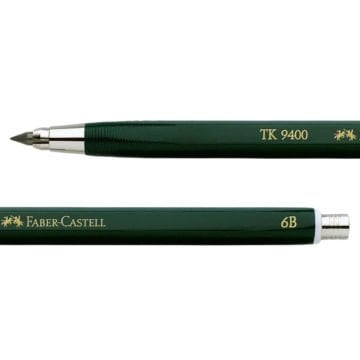 Faber Castell Uclu Kalem 3.15mm 6B TK 9400
