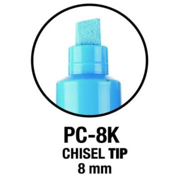 Uni Posca PC-8K Su Bazlı Marker 8.0mm 7+1li Metalik Renkler