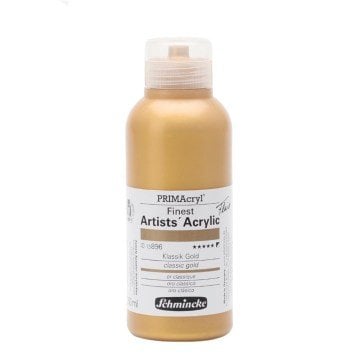 Schmincke Primacryl Finest Artists Acrylic 250ml Classic Gold 13896