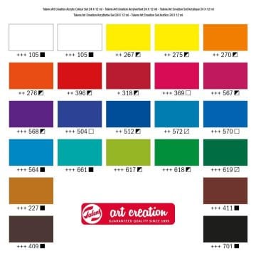 Art Creation Akrilik Boya 24 Renk Set