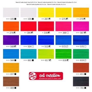 Art Creation Akrilik Boya 12ml x 24 Renk Set