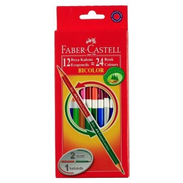Faber Castell Bicolor Boya Kalemi 24 Renk