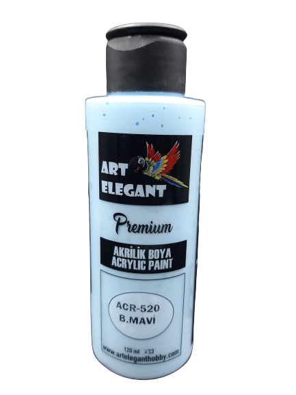 Art Elegant Akrilik Boya 120ml Acr-520 Bebek Mavi