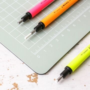 Tombow Mono Zero 2.3mm Yuvarlak Uç Kalem Silgi Neon Yeşil