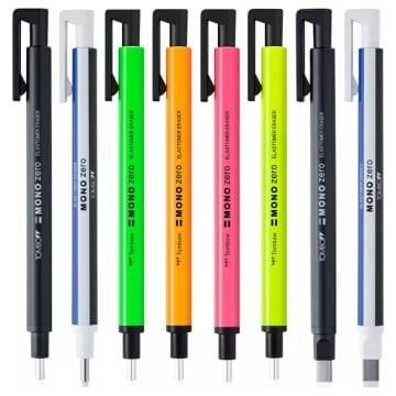 Tombow Mono Zero 2.3mm Yuvarlak Uç Kalem Silgi Neon Yeşil
