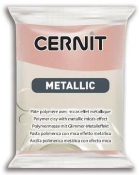 Cernit Glamour Metalik Polimer Kill 56gr 052 Pink Gold