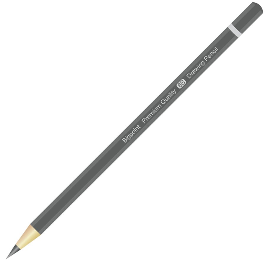 Bigpoint Premium Quality Dereceli Eskiz Cizim Kalemi 6B
