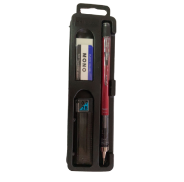 Tombow Mono Graph Versatil Kurşun Kalem 0.7mm Set Kırmızı
