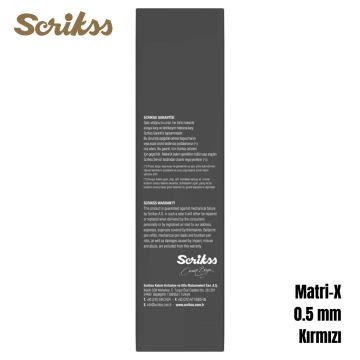 Scrikss Office Versatil Kalem Matri-X 0.5mm Kırmızı