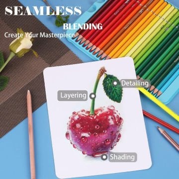 Kalour Kuru Boya Kalem Seti Metal Kutu 50li