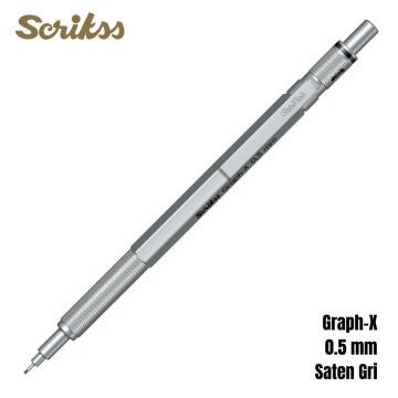 Scrikss Versatil Kalem Graph-X 0.5mm Saten Gri