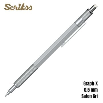 Scrikss Versatil Kalem Graph-X 0.5mm Saten Gri