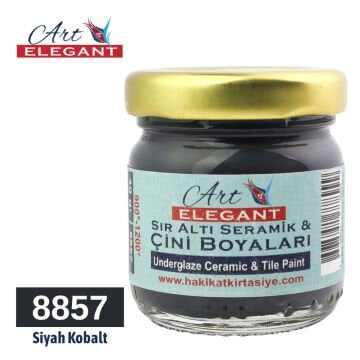 Art Elegant Seramik Ve Çini Boya 40gr 8857 Siyah Kobalt