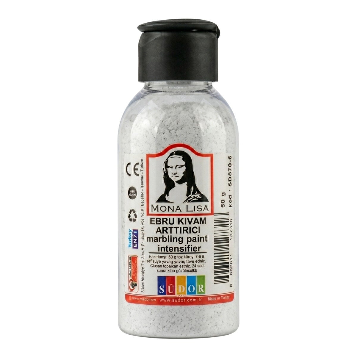 Mona Lisa Ebru Boyası Toz Kitre Kıvam Artırıcı 50gr