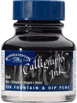 Winsor Newton Calligraphy Ink Kaligrafi Mürekkebi 30ml Black
