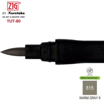 Zig Art&Graphic Twin Çift Uçlu Keçe Grafik Kalemi 815 Warm Gray 9