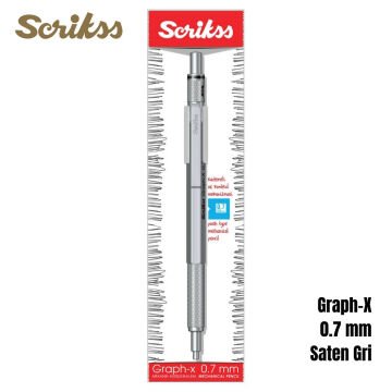 Scrikss Versatil Kalem Graph-X 0.7mm Saten Gri