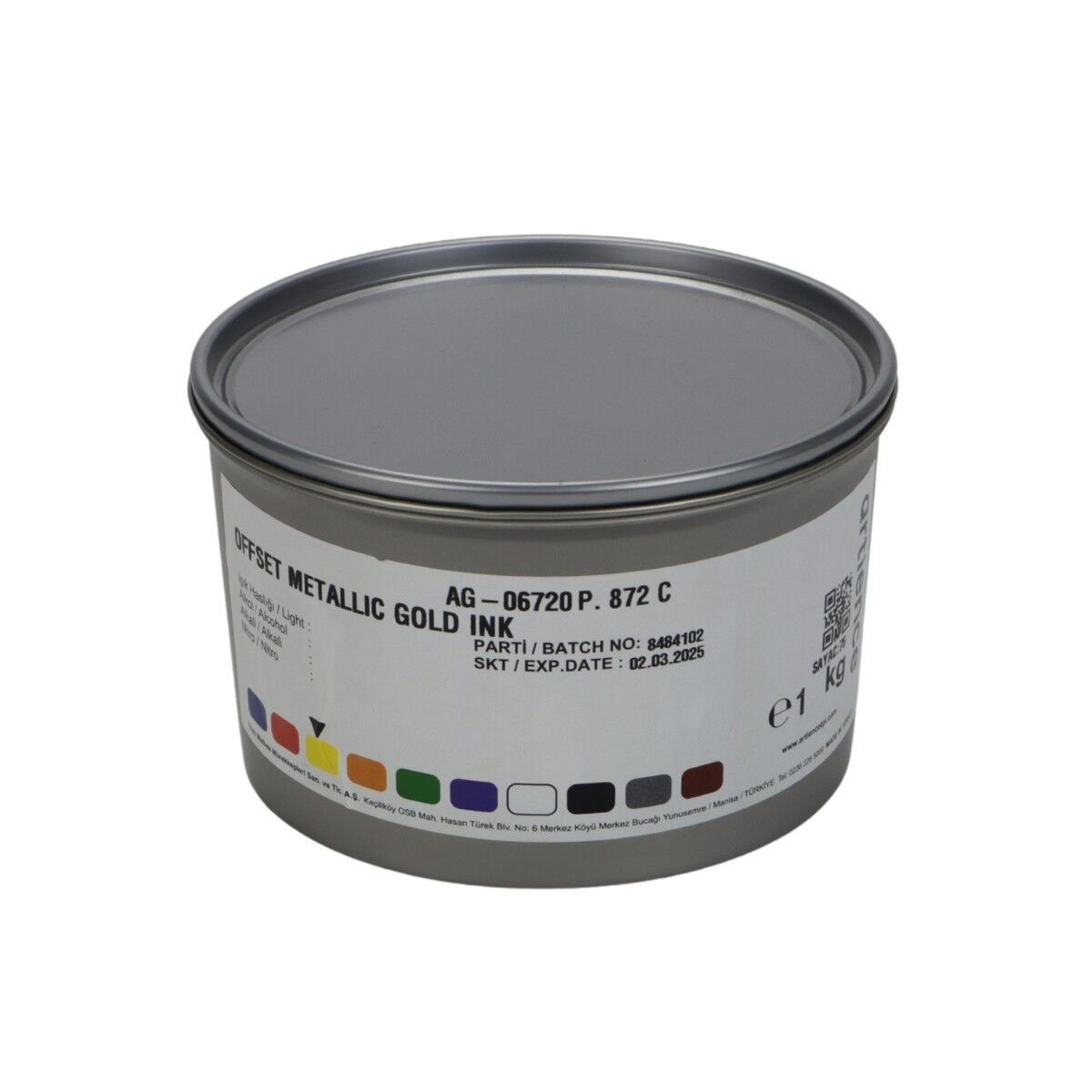 Toyo İnk Matbaa Mürekkebi 1kg Metallic Gold - Altın 872C