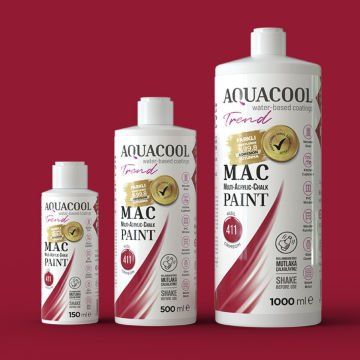 Aquacool Multi Akrilik Boya 150ml 411 Kızıl