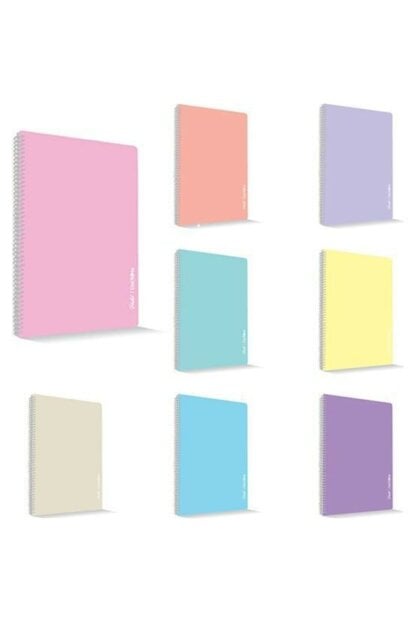 Çınar Uninote Pastel Spiralli A4 96 Yaprak Kareli Defter 71908
