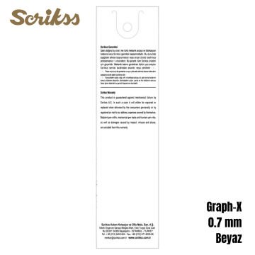 Scrikss Versatil Kalem Graph-X 0.7mm Beyaz