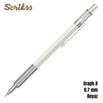 Scrikss Versatil Kalem Graph-X 0.7mm Beyaz