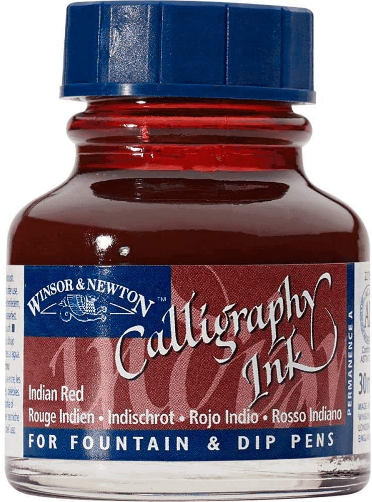 Winsor Newton Calligraphy Ink Kaligrafi Mürekkebi 30ml Indian Red