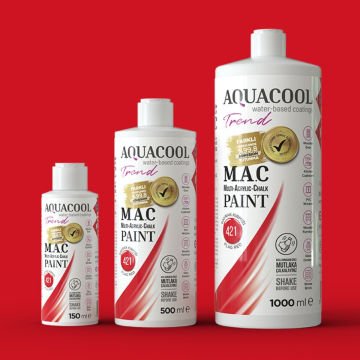 Aquacool Multi Akrilik Boya 150ml 421 Bayrak Kırmızı