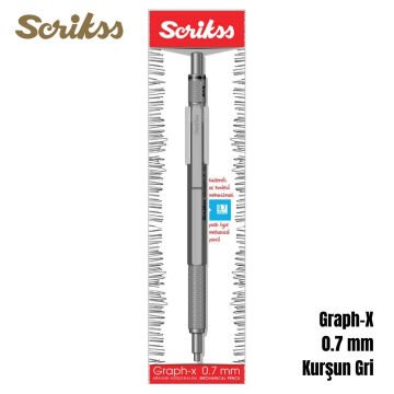 Scrikss Versatil Kalem Graph-X 0.7mm Kurşun Gri