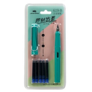 Jinhao Dolma Kalem Seti 6 Parça Extra Fine Turkuaz