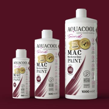 Aquacool Multi Akrilik Boya 150ml 440 Bordo