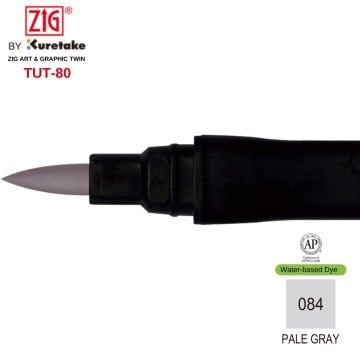 Zig Art&Graphic Twin Çift Uçlu Keçe Grafik Kalemi 84 Pale Grey
