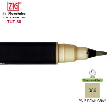 Zig Art&Graphic Twin Çift Uçlu Keçe Grafik Kalemi 86 Pale Dawn Gray