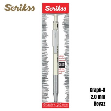Scrikss Versatil Kalem Graph-X 2.0mm Beyaz